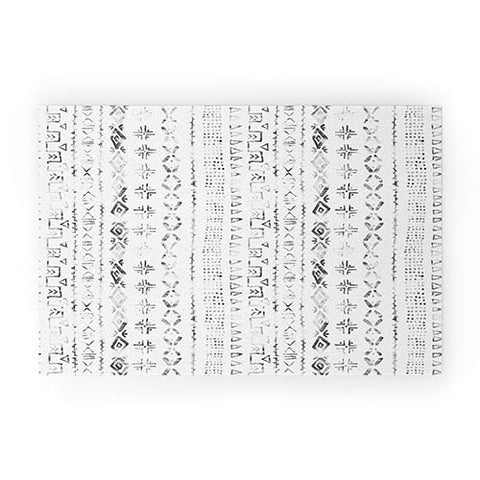 Schatzi Brown Modern Mudcloth Snow Welcome Mat