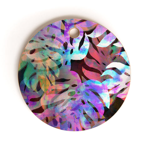 Schatzi Brown Monstrea Love Cutting Board Round