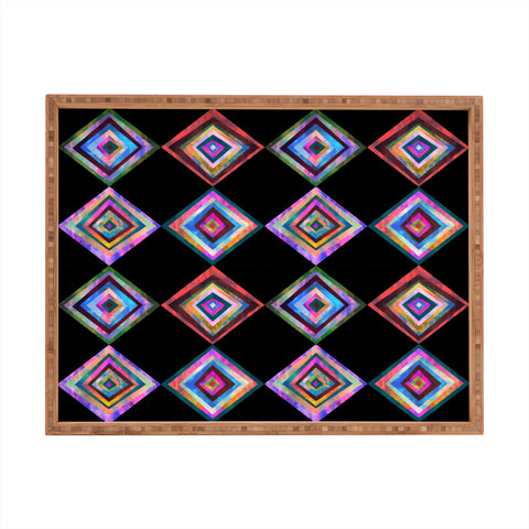 Schatzi Brown Montauk Diamond I Rectangular Tray