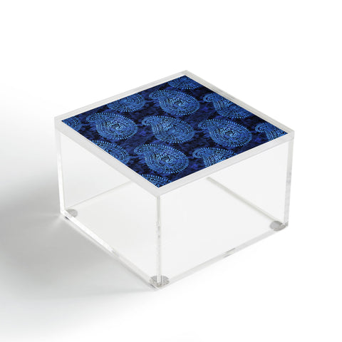 Schatzi Brown Mora Paisley Indigo Acrylic Box