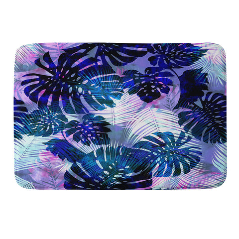 Schatzi Brown Motuu Tropical Blue Memory Foam Bath Mat