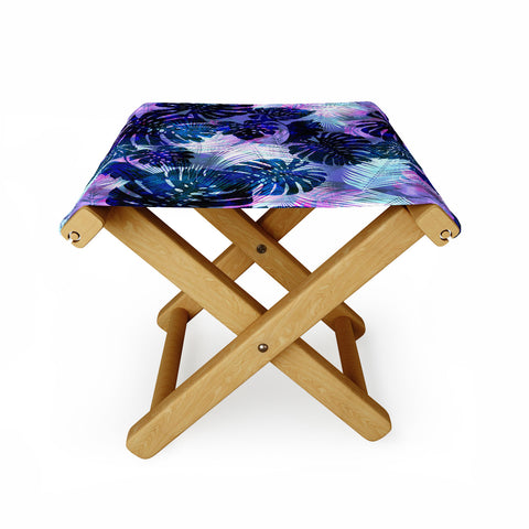 Schatzi Brown Motuu Tropical Blue Folding Stool