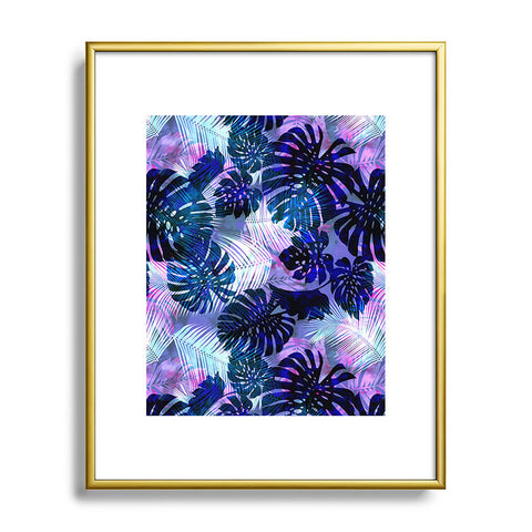 Schatzi Brown Motuu Tropical Blue Metal Framed Art Print