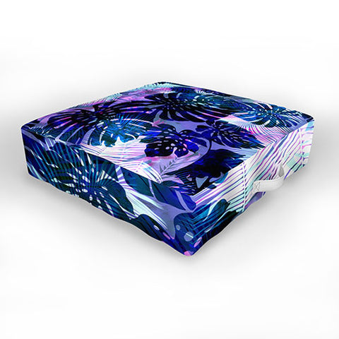 Schatzi Brown Motuu Tropical Blue Outdoor Floor Cushion