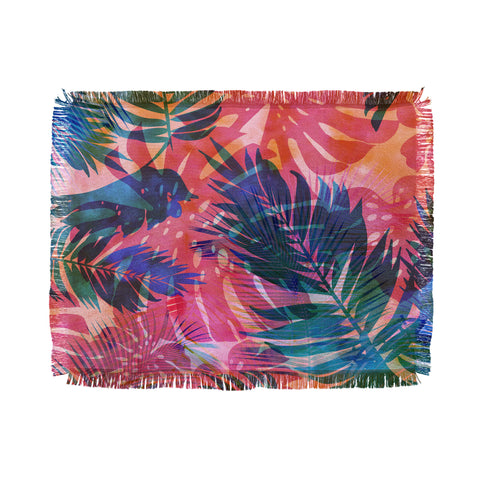 Schatzi Brown Motuu Tropical CMY Throw Blanket