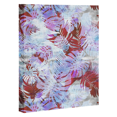 Schatzi Brown Motuu Tropical White Art Canvas