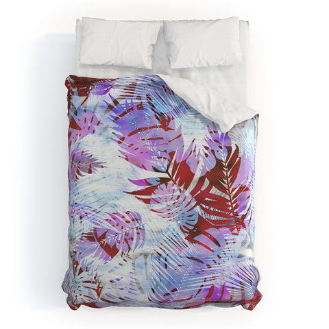 Schatzi Brown Motuu Tropical White Duvet Cover