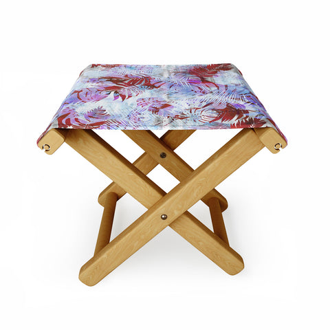 Schatzi Brown Motuu Tropical White Folding Stool