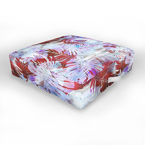 Schatzi Brown Motuu Tropical White Outdoor Floor Cushion