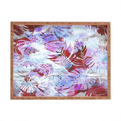Schatzi Brown Motuu Tropical White Rectangular Tray