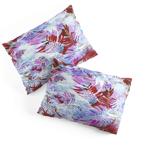 Schatzi Brown Motuu Tropical White Pillow Shams