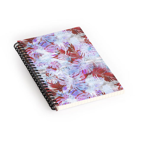 Schatzi Brown Motuu Tropical White Spiral Notebook