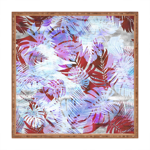 Schatzi Brown Motuu Tropical White Square Tray