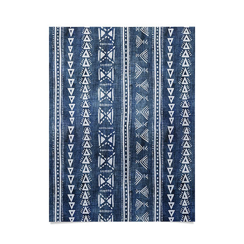 Schatzi Brown Mud Cloth 5 Denim Poster