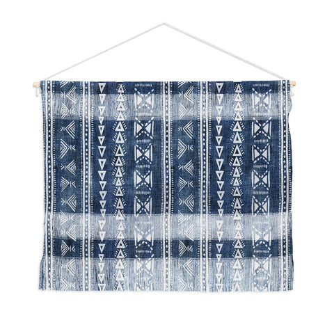 Schatzi Brown Mud Cloth 5 Denim Wall Hanging Landscape