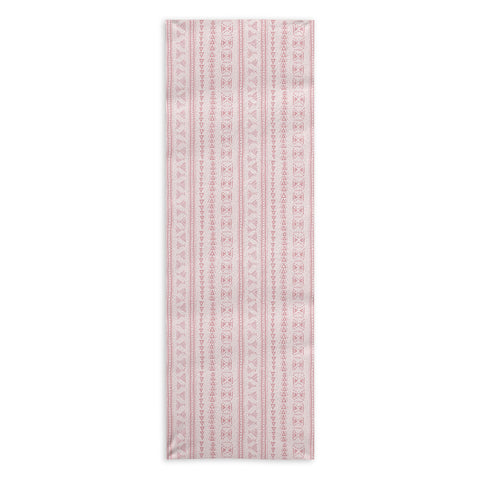 Schatzi Brown Mud Cloth 5 Pink Yoga Towel