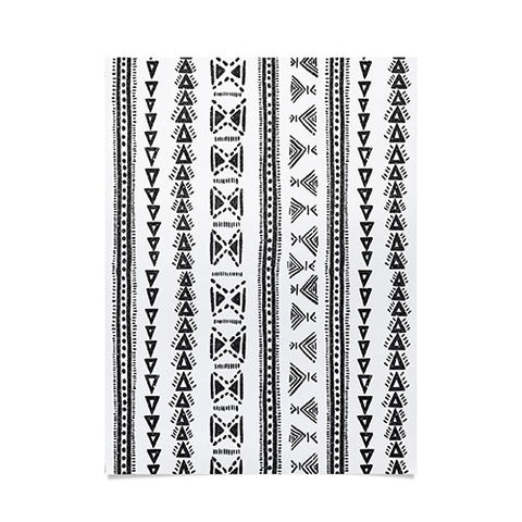 Schatzi Brown Mud Cloth 5 White Poster