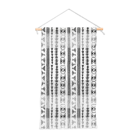 Schatzi Brown Mud Cloth 5 White Wall Hanging Portrait