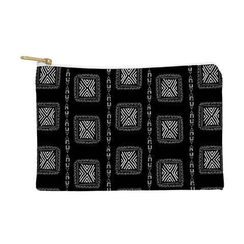 Schatzi Brown Mudcloth 3 Black Pouch