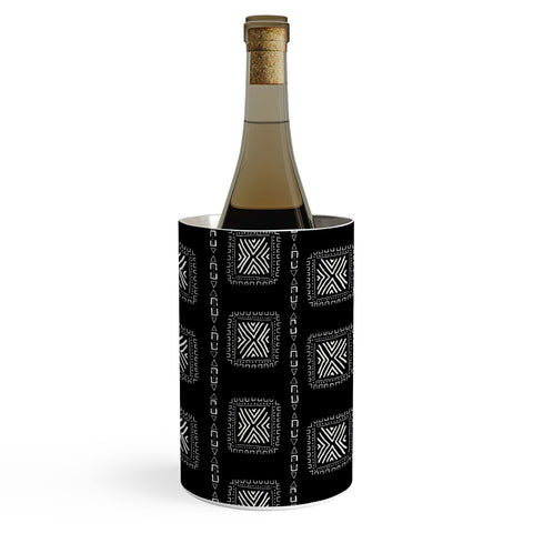 Schatzi Brown Mudcloth 3 Black Wine Chiller