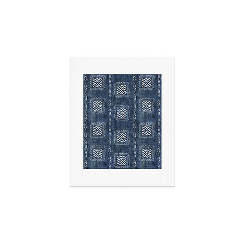 Schatzi Brown Mudcloth 3 Denim Art Print