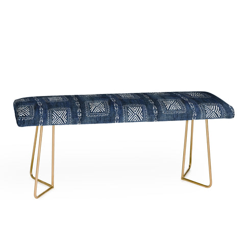 Schatzi Brown Mudcloth 3 Denim Bench