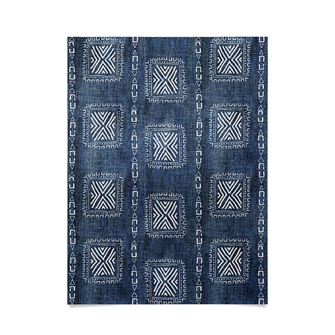 Schatzi Brown Mudcloth 3 Denim Poster
