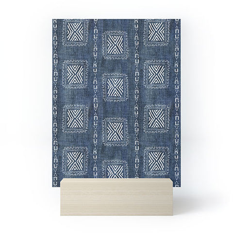 Schatzi Brown Mudcloth 3 Denim Mini Art Print