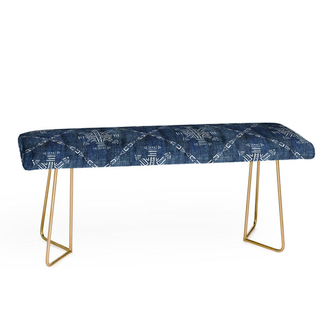 Schatzi Brown Mudcloth 4 Denim Bench