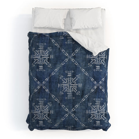 Schatzi Brown Mudcloth 4 Denim Comforter