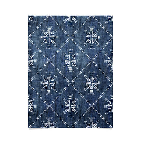 Schatzi Brown Mudcloth 4 Denim Poster
