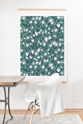 Schatzi Brown Ninna Floral Green Art Print And Hanger
