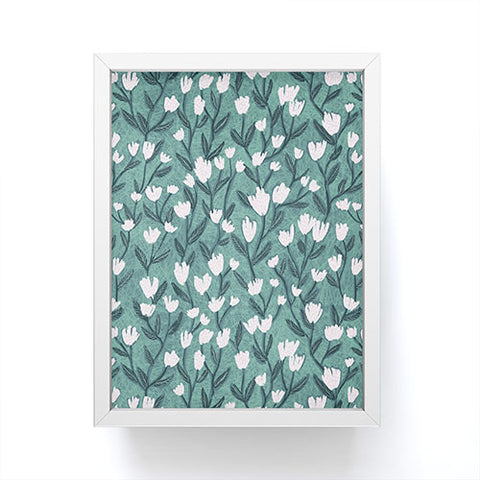 Schatzi Brown Ninna Floral Green Framed Mini Art Print