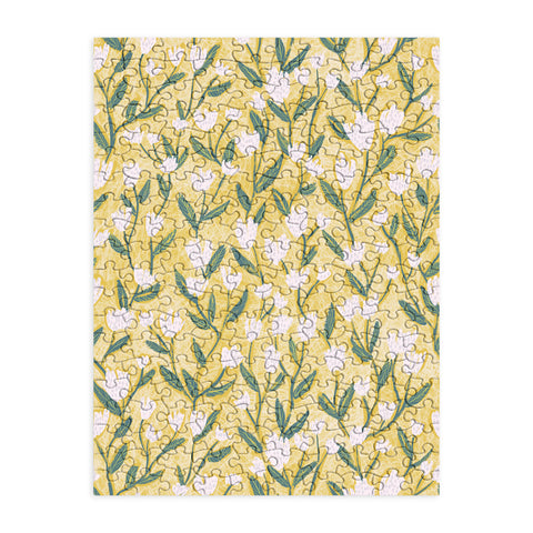 Schatzi Brown Ninna Floral Yellow Puzzle