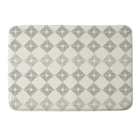 Schatzi Brown Nora Fancy Diamond Beige Memory Foam Bath Mat
