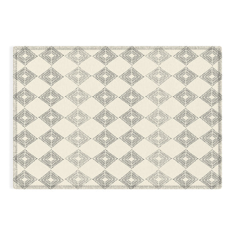 Schatzi Brown Nora Fancy Diamond Beige Outdoor Rug