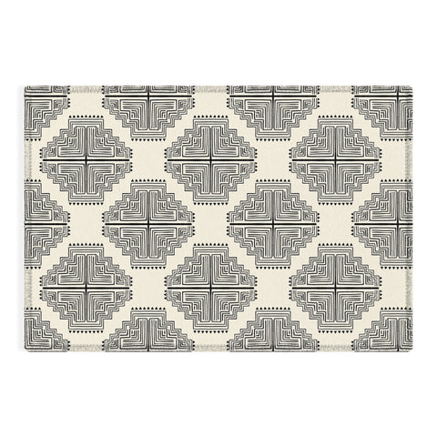 Schatzi Brown Nora Farmhouse Black and Cream Outdoor Rug
