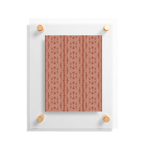 Schatzi Brown Norr Lines Terracotta Floating Acrylic Print