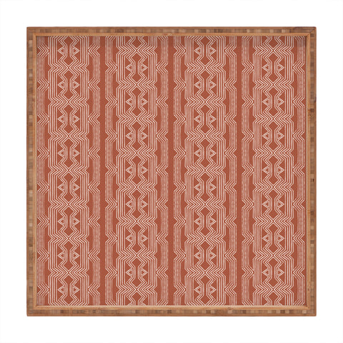 Schatzi Brown Norr Lines Terracotta Square Tray