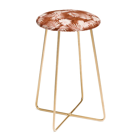 Schatzi Brown Osprey Orange Counter Stool
