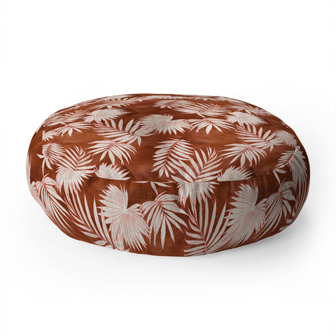 Schatzi Brown Osprey Orange Floor Pillow Round