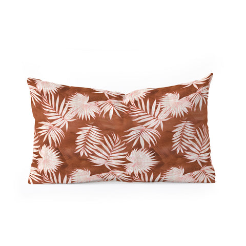 Schatzi Brown Osprey Orange Oblong Throw Pillow