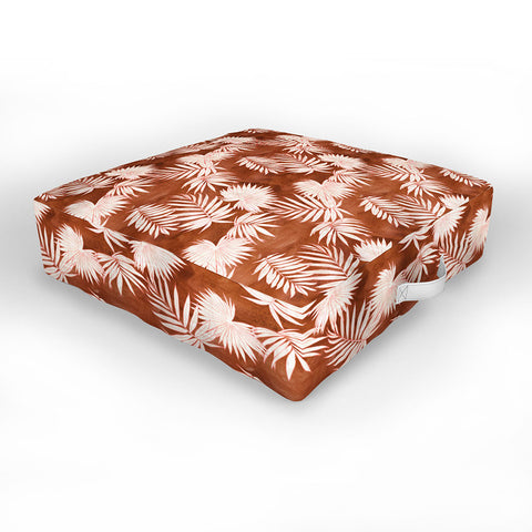 Schatzi Brown Osprey Orange Outdoor Floor Cushion