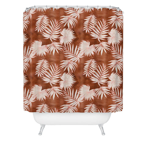 Schatzi Brown Osprey Orange Shower Curtain