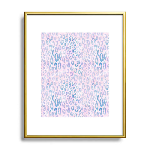 Schatzi Brown Pastel Jaguar Metal Framed Art Print