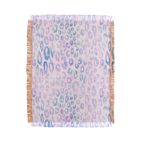 Schatzi Brown Pastel Jaguar Throw Blanket