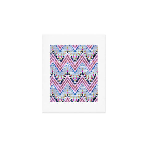 Schatzi Brown Pena Chevron Silver Art Print
