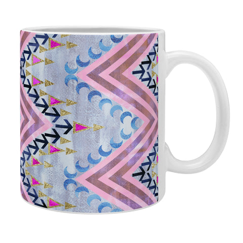 Schatzi Brown Pena Chevron Silver Coffee Mug