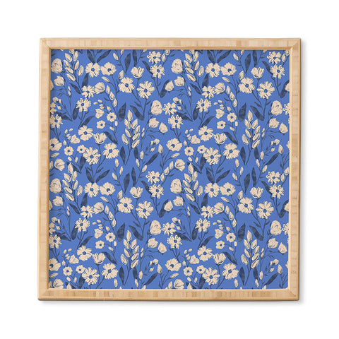 Schatzi Brown Penelope Floral Bluebell Framed Wall Art