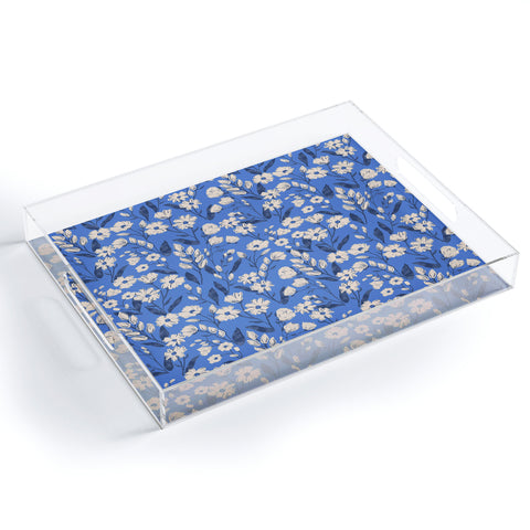 Schatzi Brown Penelope Floral Bluebell Acrylic Tray